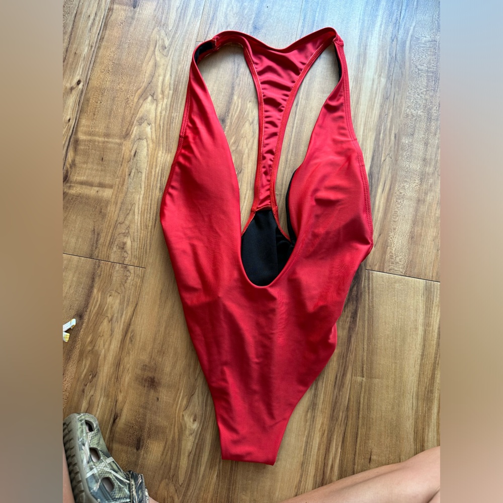 Sexy Red Teeny One Piece